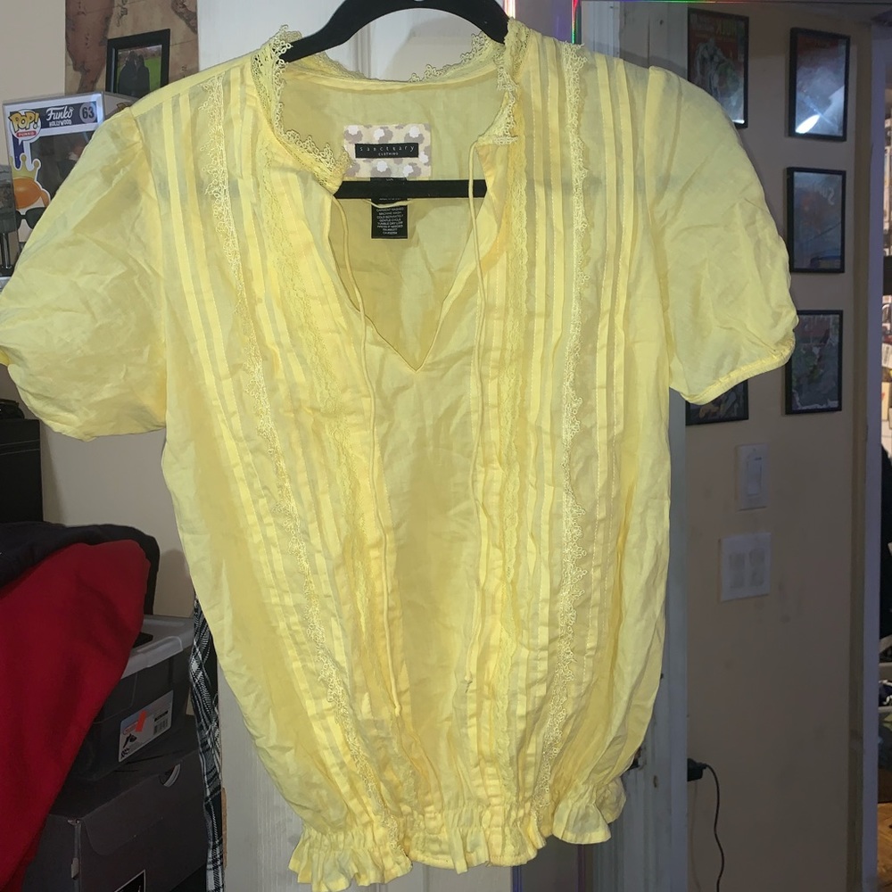 Yellow blouse